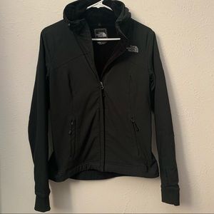 The North Face fleece lined hooded jacket